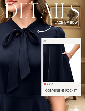 Rochie eleganta țesătură moale, respirabilă și confortabilă, Albastra S [3]