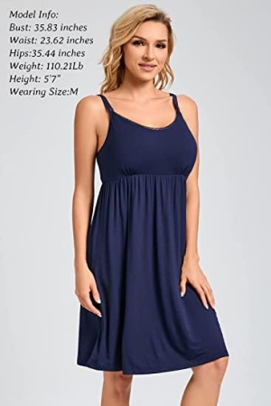 Rochie de noapte lejera, pentru femei, albastru L [1]