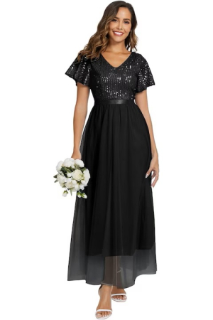 Rochie eleganta de vara,lungime peste genunchi, decolteu in V, fermoar ascuns pe spate, S verde [1]