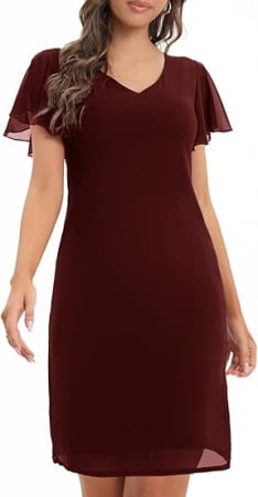 ROCHII - Rochie eleganta, deasupra la genunchi, fara mâneci, mulata, Rosie L