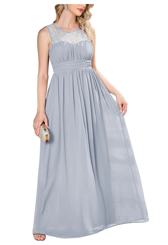 ROCHII - Rochie eleganta lunga, cu fante, fără mâneci, marimea 44, lavanda