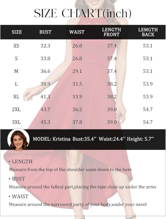 Rochie rosie eleganta lunga, fara mâneci, dantela si sifon 2XL [6]