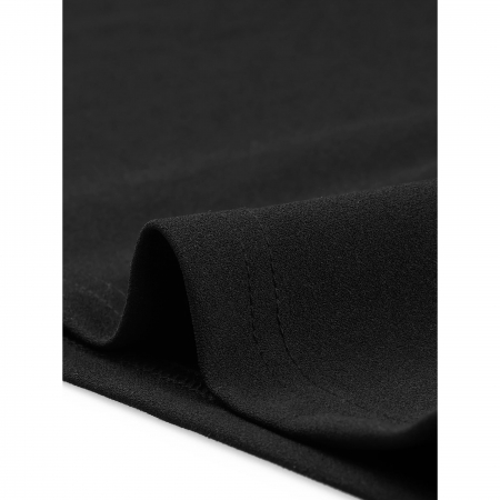 Rochie eleganta lunga, mulata pe corp, fără mâneci, Negru L [4]