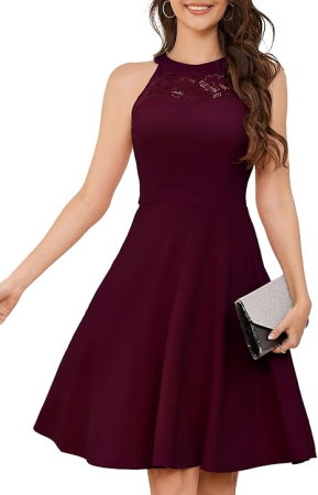 ROCHII - Rochie eleganta lunga pana la genunchi, fara mâneci, Visinie 3XL