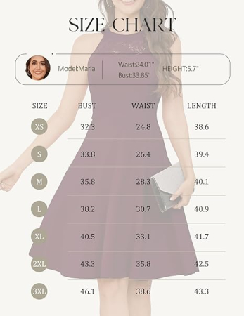 Rochie eleganta lunga pana la genunchi, fara mâneci, Visinie 3XL [5]