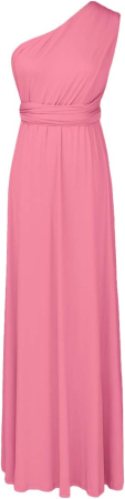 Rochie eleganta lunga peste genunchi, fara mâneci, Roz M [3]