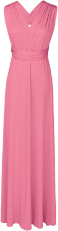 Rochie eleganta lunga peste genunchi, fara mâneci, Roz M [1]