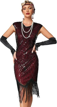 Rochie eleganta scurta, mulata pe corp, fara mâneci, negru/rosu M [2]