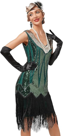 Rochie eleganta scurta, mulata pe corp, fara mâneci, verde XS [1]