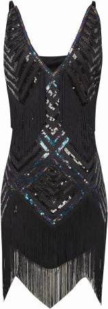 ROCHII - Rochie neagra eleganta, scurta, mulata pe corp, fara mâneci, M