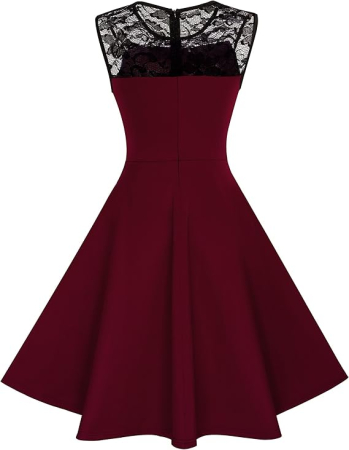 Rochie visinie eleganta, mulata pe corp, fara mâneci, S [1]