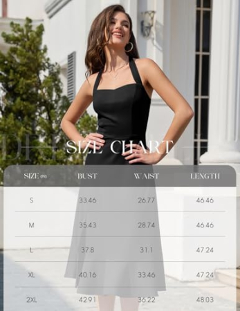 Rochie neagra eleganta de vara, umeri goi, fermoar ascuns pe spate, L [5]