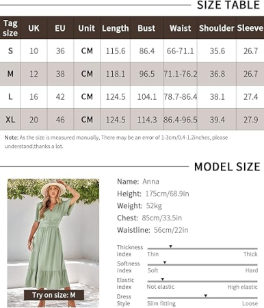 Rochie casual lunga, larga, respirabila, maro cu model XL [1]