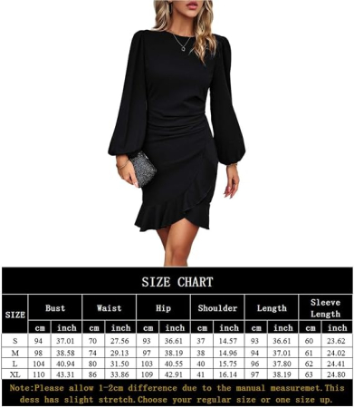 Rochie rosie Cocktail Damă A-Line, Asimetrică High-Low, Talie Accentuată, Elegantă, S [6]