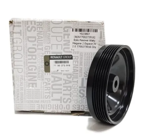 Piese auto - Fulie Arbore Cotit Dacia Logan / Sandero MPI, AC + Servo, OE 7700273916