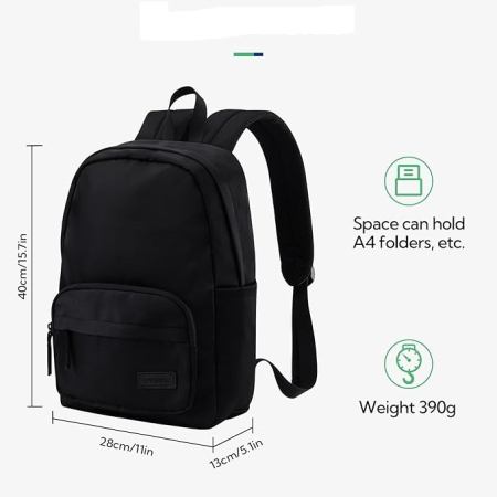 Rucsac impermeabil, ghiozdan scoala, calatorii, fitness negru 18L [1]