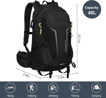 Rucsac impermeabil, calatorii, drumetii, camping 40 L [2]