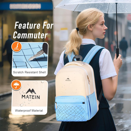 Rucsac robust impermeabil, ghiozdan scoala, calatorii, fitness 18 x 28 x 43 cm; 530 g [4]