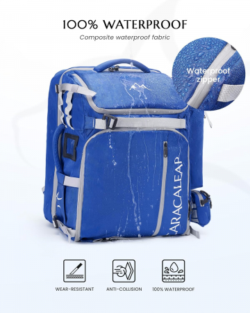 Rucsac impermeabil pentru drumetii 61 L [4]