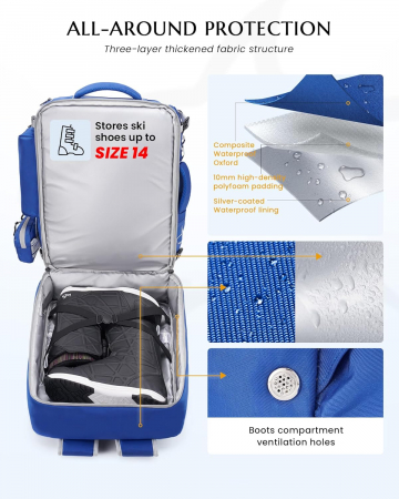Rucsac impermeabil pentru drumetii 61 L [1]