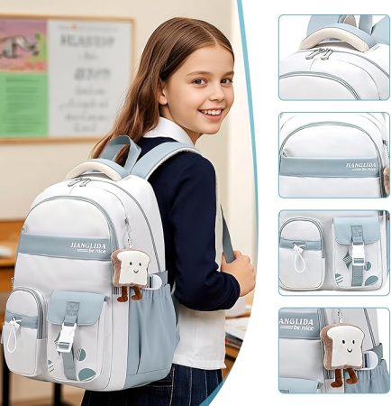 Rucsac robust impermeabil, ghiozdan scoala, calatorii, fitness 30 x 10 x 45 cm; 740 g [3]