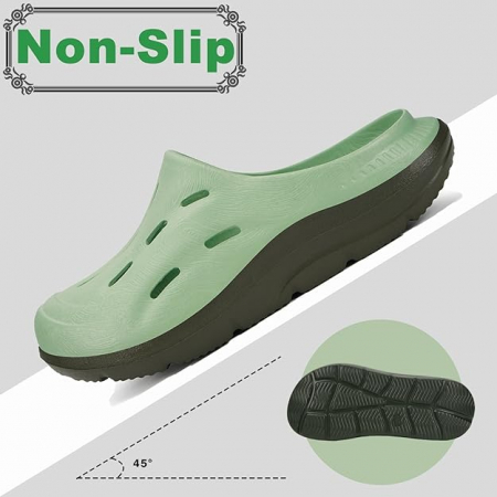 Saboti lejeri cu talpa ortopedica verde/negru 40/41 EU [3]
