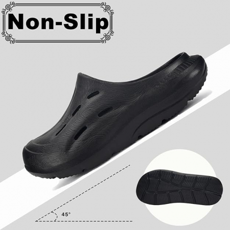 Saboti lejeri cu talpa ortopedica Black, 40/41 EU [3]