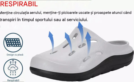 Saboti lejeri cu talpa ortopedica violet/gri 36/37 EU [2]