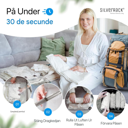 Saci pentru vidat imbracaminte [12 Piese] în 4 Mărimi (3x Mici + 4x Medii + 3x Mari + 2x XL) [6]
