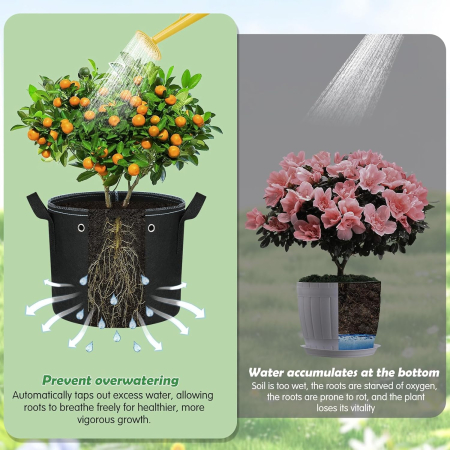 Saci respirabili pentru crestere cartofi, căpșuni, alune, flori și legume, set 5 buc 20 litri [5]