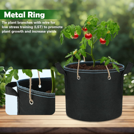 Saci respirabili pentru crestere cartofi, căpșuni, alune, flori și legume, set 5 buc 20 litri [2]