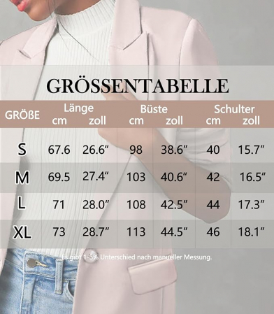 Sacou scurt, elegant cu manec lunga si buzunare Negru M [6]