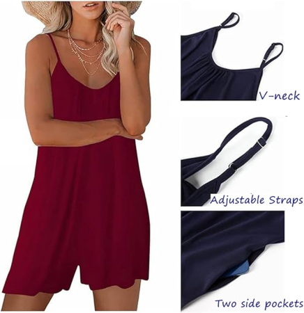 Salopeta de vara, scurta, vaporoasa, fara maneci, albastra L [4]