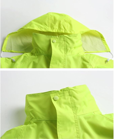 Costum de muca impermeabil pentru bărbați, jachetă și pantaloni reflectorizante, rezistente la vânt – Verde XXL [1]