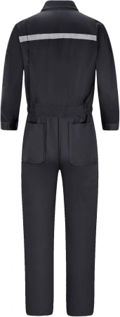 Salopeta completa de munca, mijoc elastic, buzunare, banda reflectorizanta, M [1]