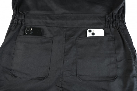 Salopeta completa de munca, mijoc elastic, buzunare, banda reflectorizanta, M [5]