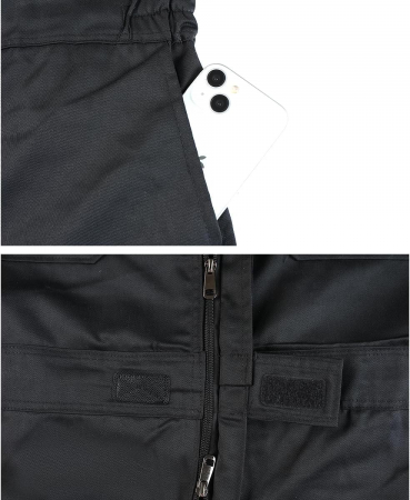 Salopeta completa de munca, mijoc elastic, buzunare, banda reflectorizanta, M [4]