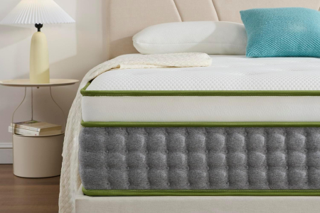 Saltele - Saltea ortopedica 90x200x22 cm din arcuri si spuma cu protectie detasabila lavabila