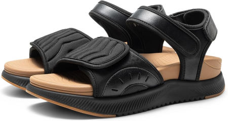 Sandale de vara ortopedice, usore, confortabile, negre/maro 41.5 [5]