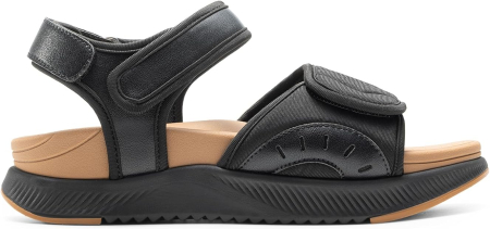 Sandale de vara ortopedice, usore, confortabile, negre/maro 41.5 [6]