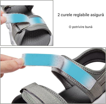 Sandale lejere de drumetii si aer liber pentru femei, gri marimea 36 [3]