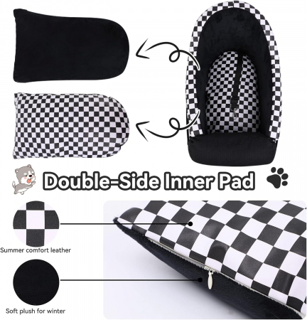 Scaun auto impermeabil pentru animale de companie mici 47 x 28 x 33 cm; 1,21 kg [2]
