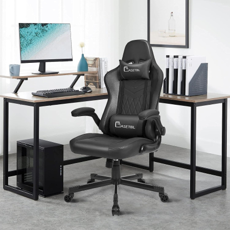 Scaun ergonomic pentru birou, cotiere reglabile, inaltime ajustabila, ideal gamming- RESIGILAT [6]