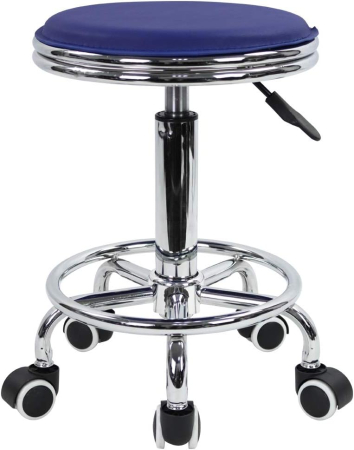 SCAUN BIROU - Scaun rotund ajustabil pe inaltime 38x3x18 cm; 4 kg, cu suport de picioare