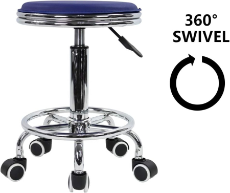 Scaun rotund ajustabil pe inaltime 38x3x18 cm; 4 kg, cu suport de picioare [4]