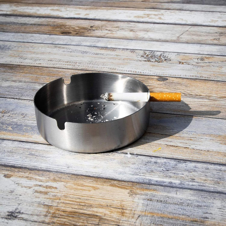 Scrumiere metalice argintii, finisaj fin, set 5 bucati [2]