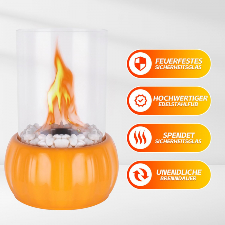 Semineu decorativ de masa cu bio-etanol, fara gaze si fara fum [5]