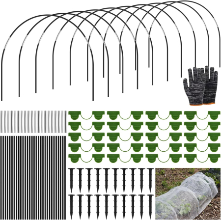 CULTIVARE - Sera tunel demontabila, din 30 cadre detasabile cu 20 conexiuni, 20 cleme