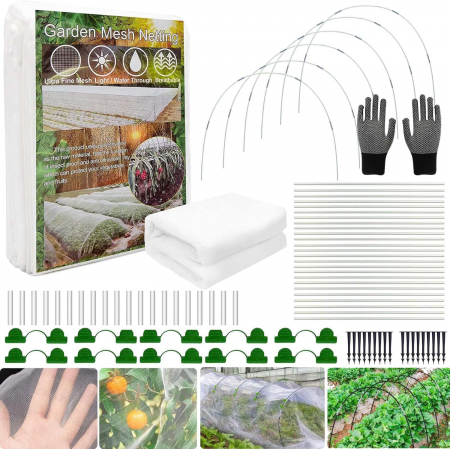 CULTIVARE - Sera tunel demontabila, din cadre detasabile, 3 x 10 m cu plasa contra insecte