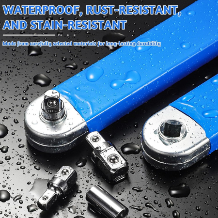 Cheie Prelungitoare Lergas, 39 cm, cu 4 Adaptoare, 1/4”, 3/8”, 1/2” [3]